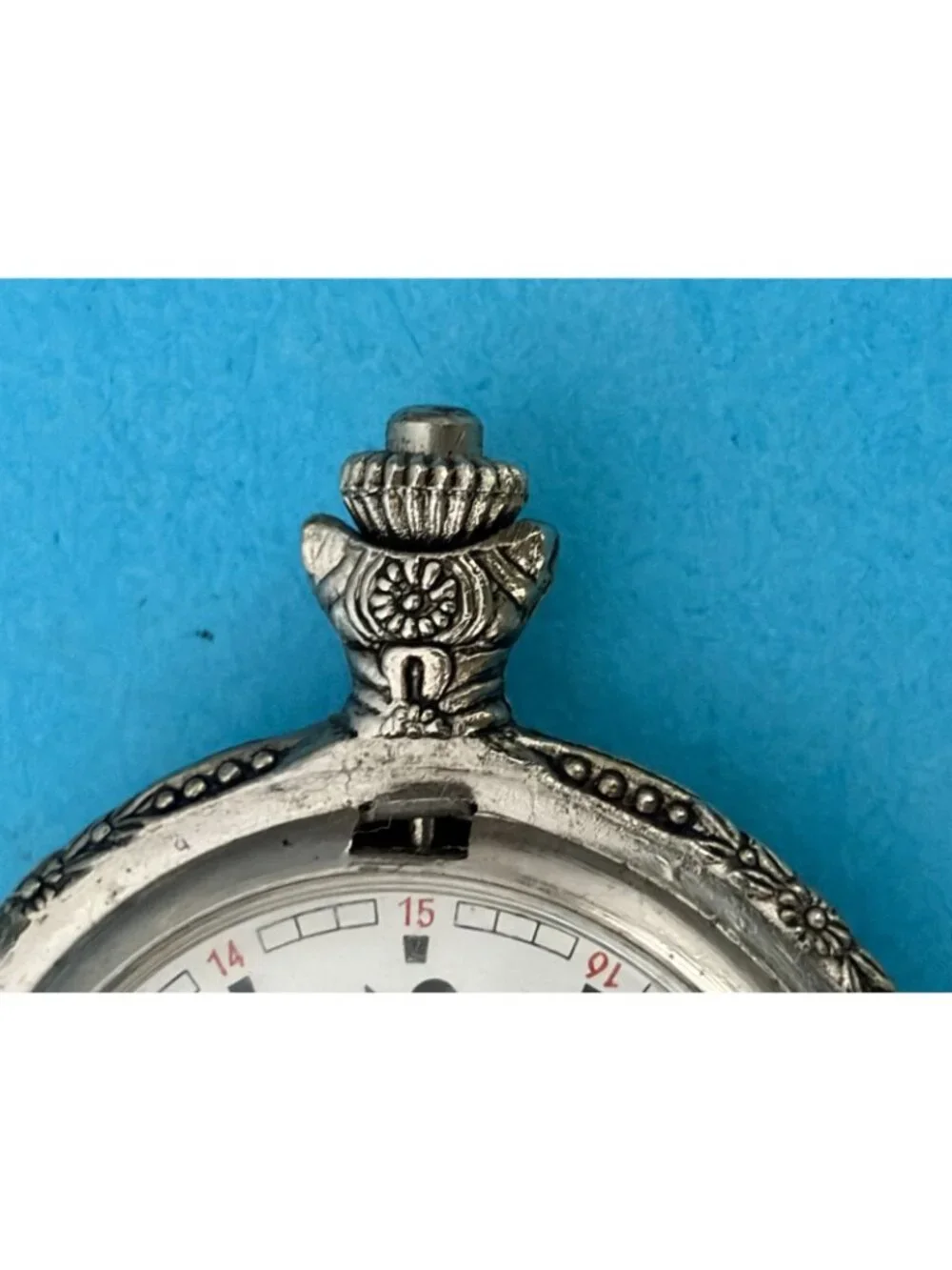 Vintage Decorative Milan Quartz Pocket Watch Japan Movement For Parts Repair
